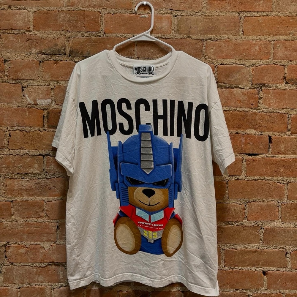 $250 Moschino Optimus Prime Transformers teddy bear t-shirt